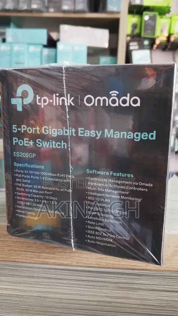 Tp Link 5-Port Gigabit Easy Managed Poe+ Switch (Es205gp) 4
