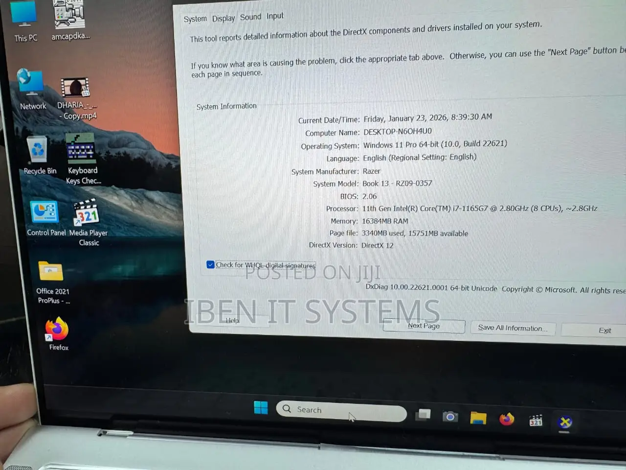 Laptop Razer Blade 16GB Intel Core i7 SSD 1T