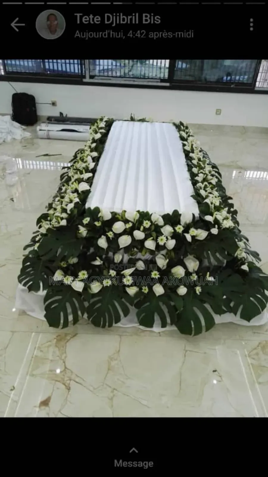 Around The Casket (Natural Artificial Flowers)