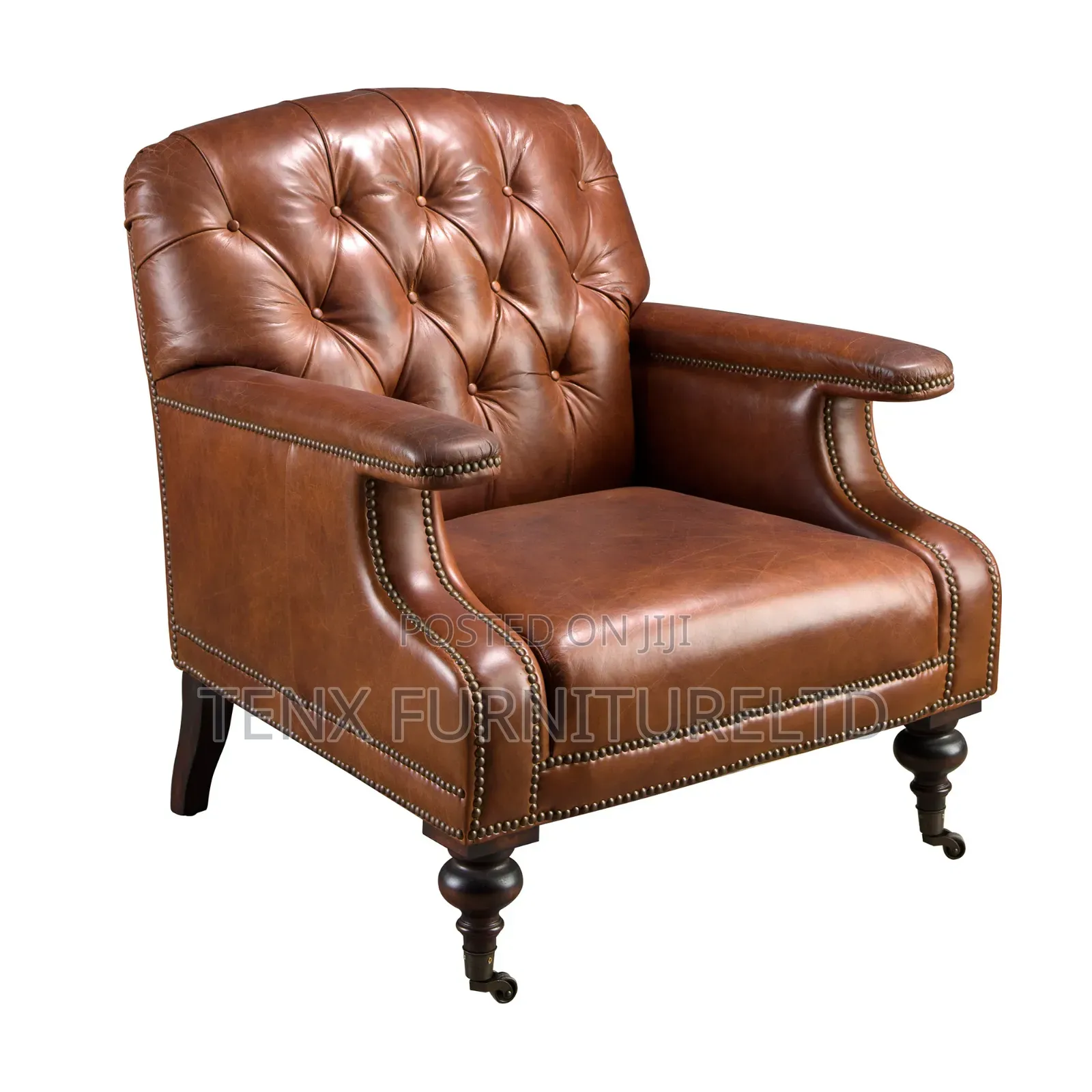 Chester Armchair (Antique Leather) Brown
