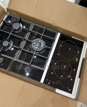 Zealous Sealed Black Tempered 2 Electric 3 Gas Kenwood 90cm Inbuilt
