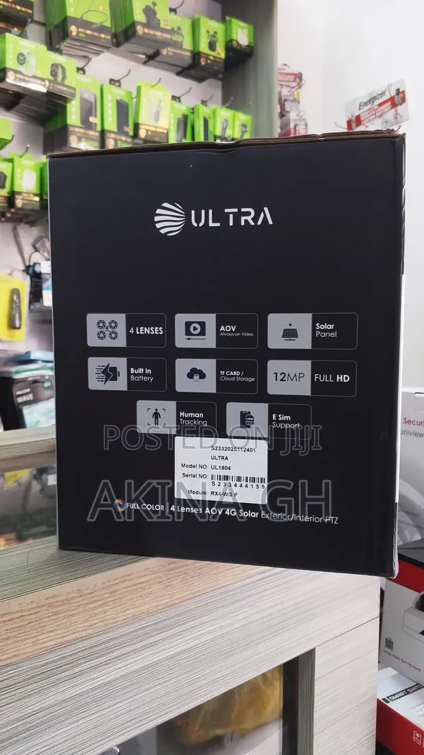 Ultra Aov 4g 4 Lens Solar PTZ Exterior and Interior Camera 2