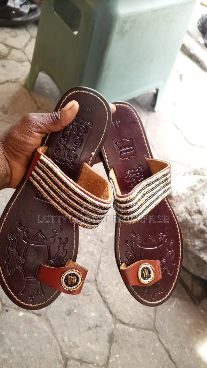 Quality Kenya Beaded Slippers