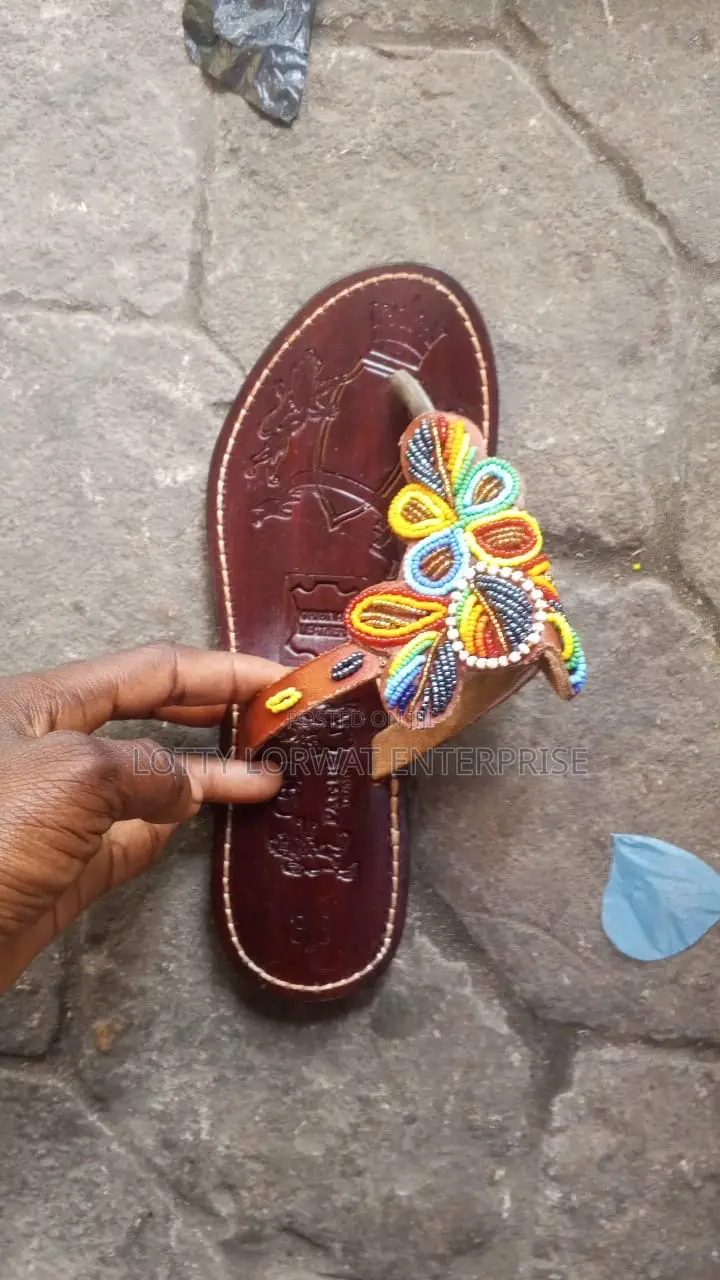 Quality Kenya Beaded Slippers