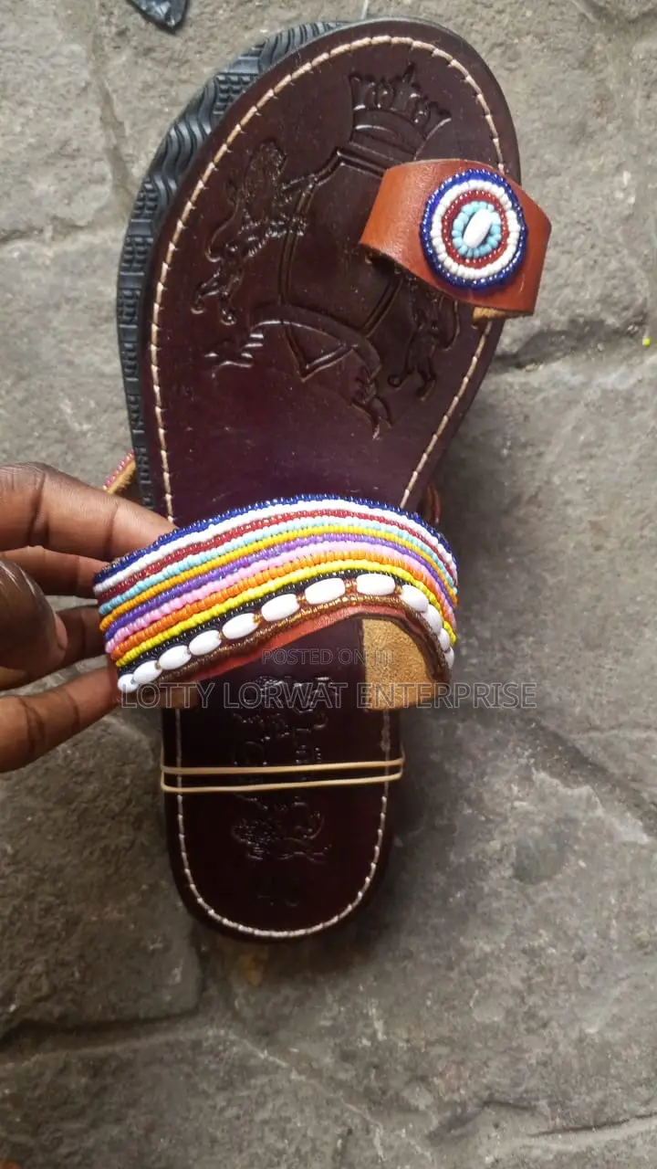 Quality Kenya Beaded Slippers