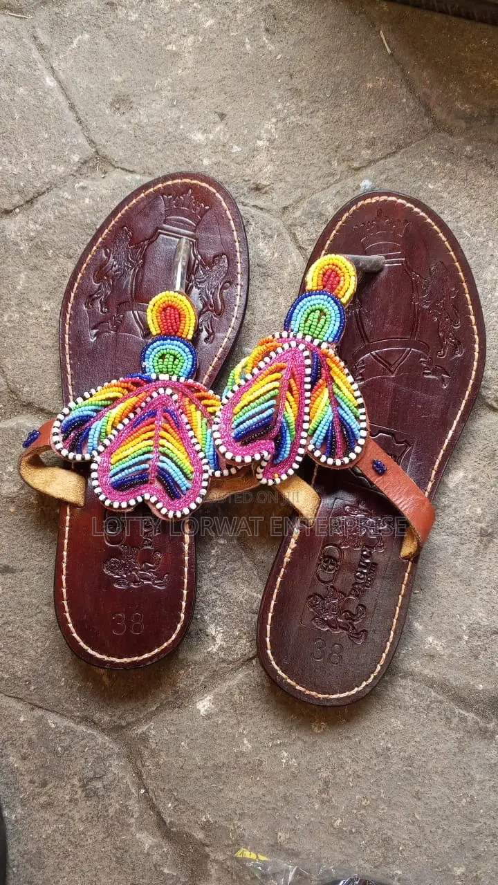 Quality Kenya Beaded Slippers