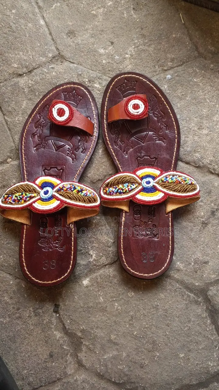 Quality Kenya Beaded Slippers