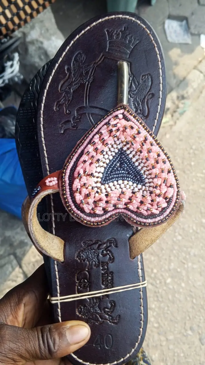 Quality Kenya Beaded Slippers