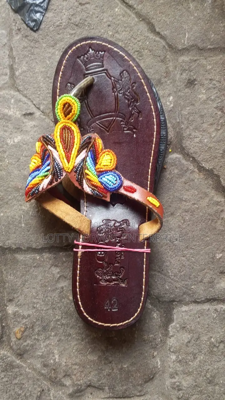 Quality Kenya Beaded Slippers