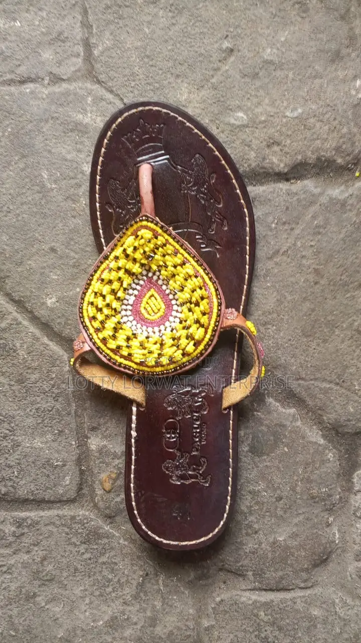 Quality Kenya Beaded Slippers