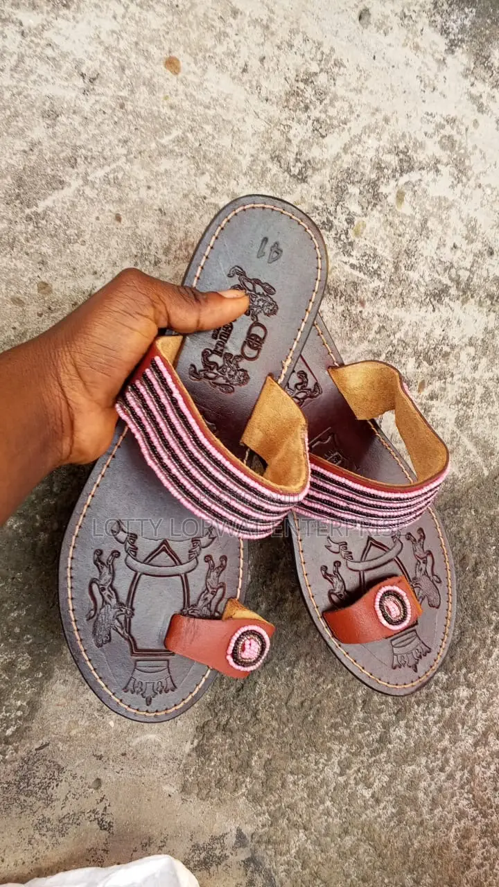 Quality Kenya Beaded Slippers