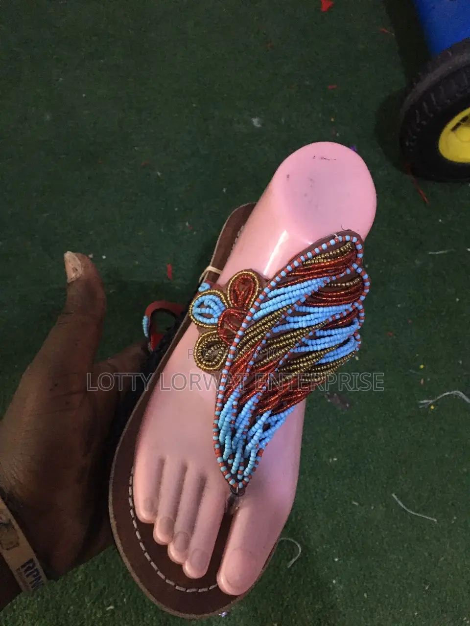 Quality Kenya Beaded Slippers