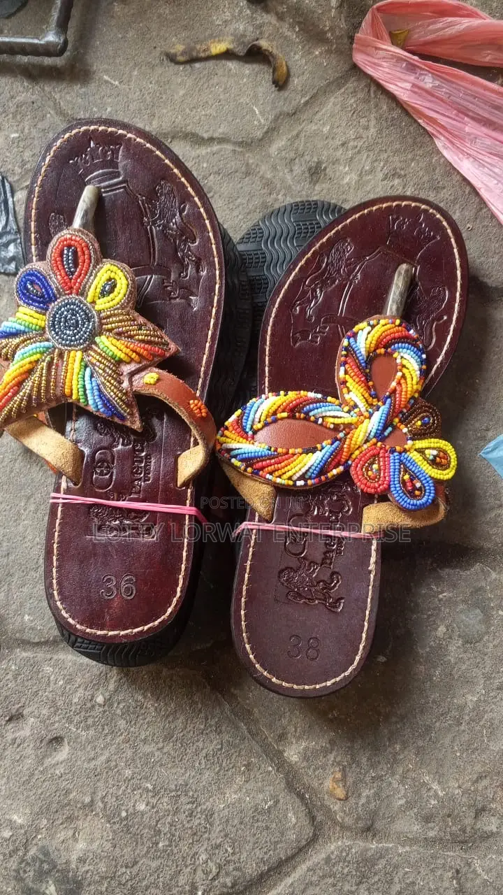 Quality Kenya Beaded Slippers