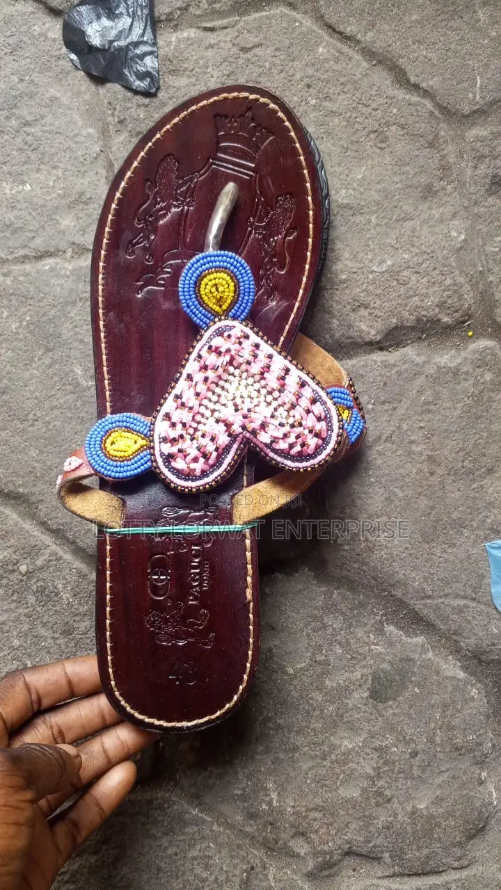Quality Kenya Beaded Slippers