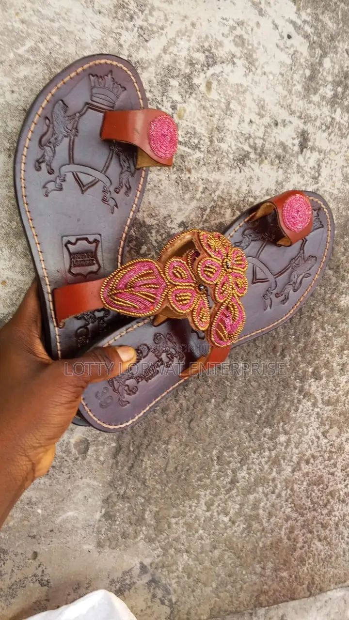 Quality Kenya Beaded Slippers