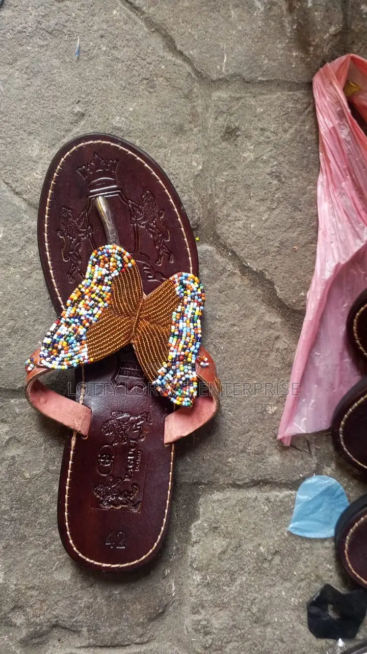 Quality Kenya Beaded Slippers