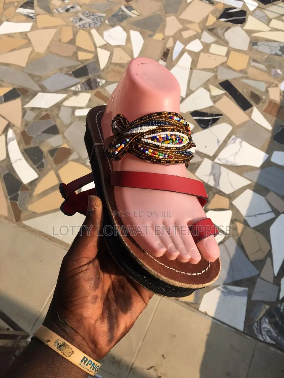 Quality Kenya Beaded Slippers