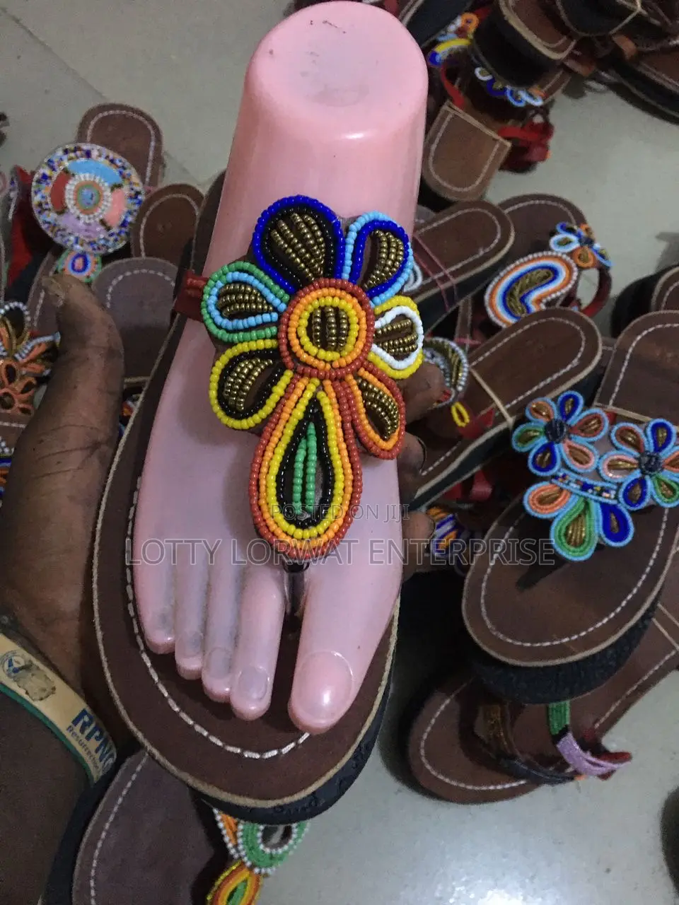 Quality Kenya Beaded Slippers