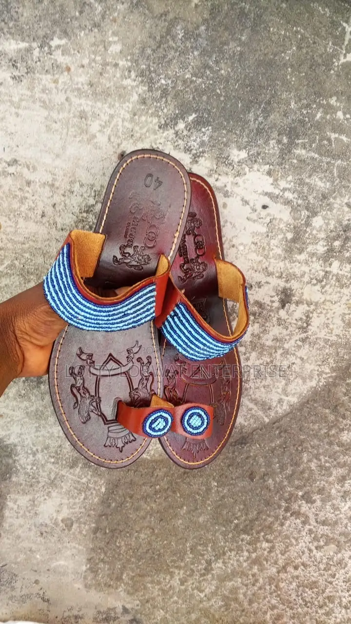 Quality Kenya Beaded Slippers