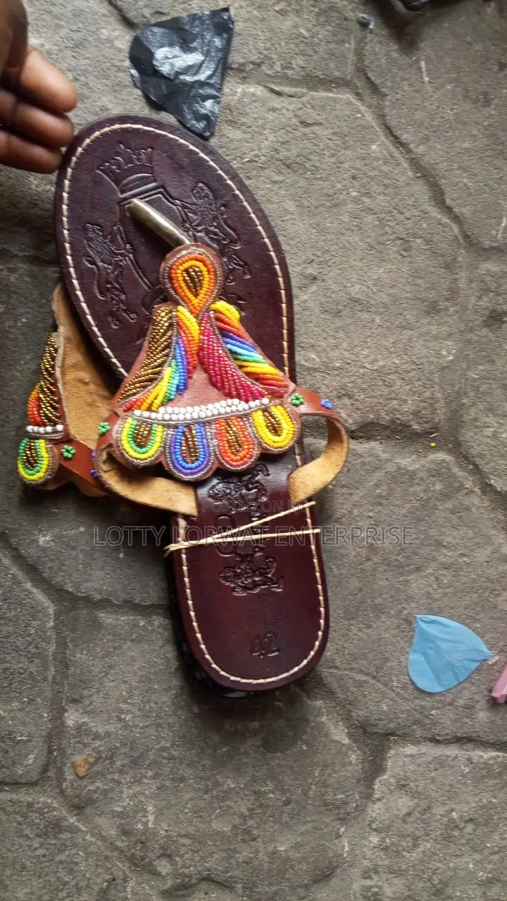 Quality Kenya Beaded Slippers