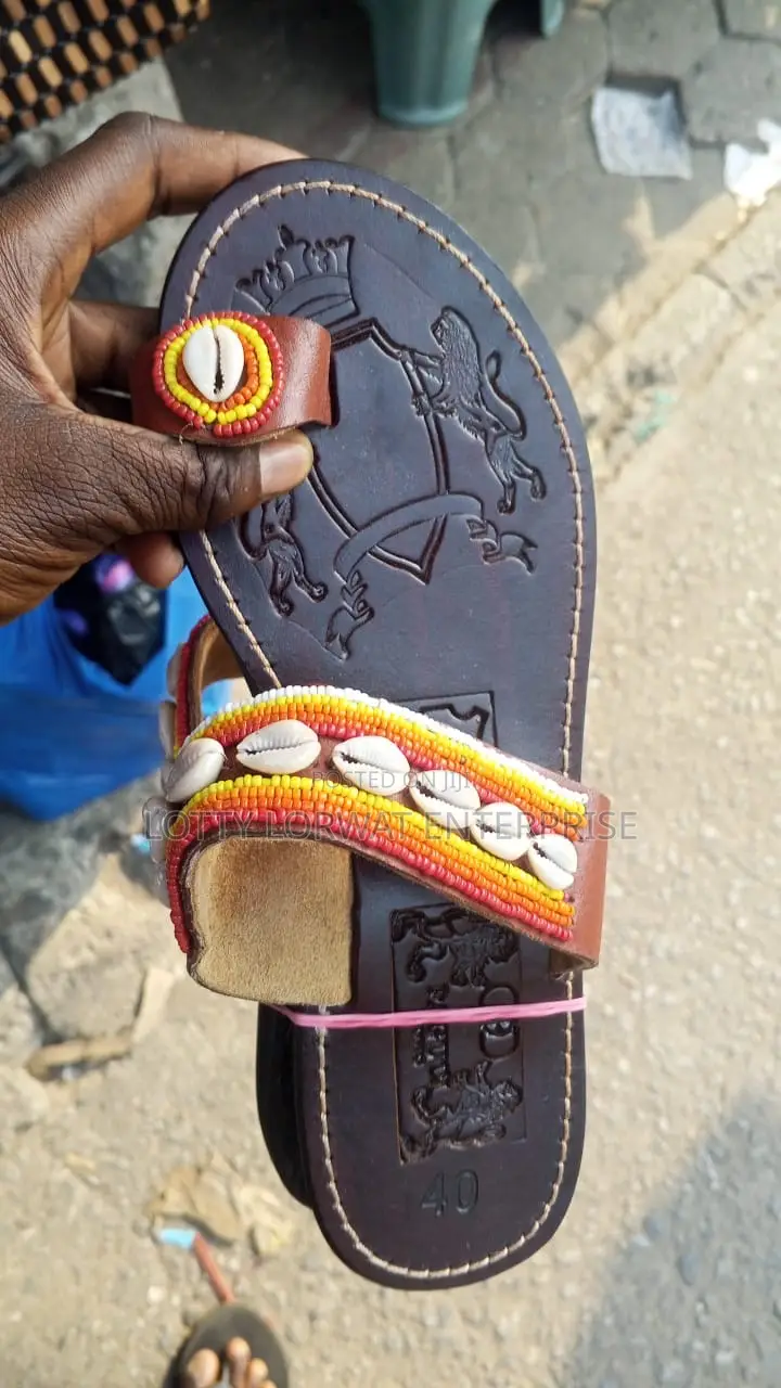 Quality Kenya Beaded Slippers