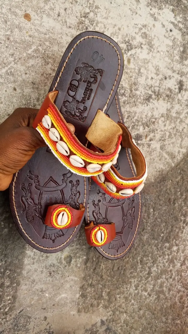 Quality Kenya Beaded Slippers