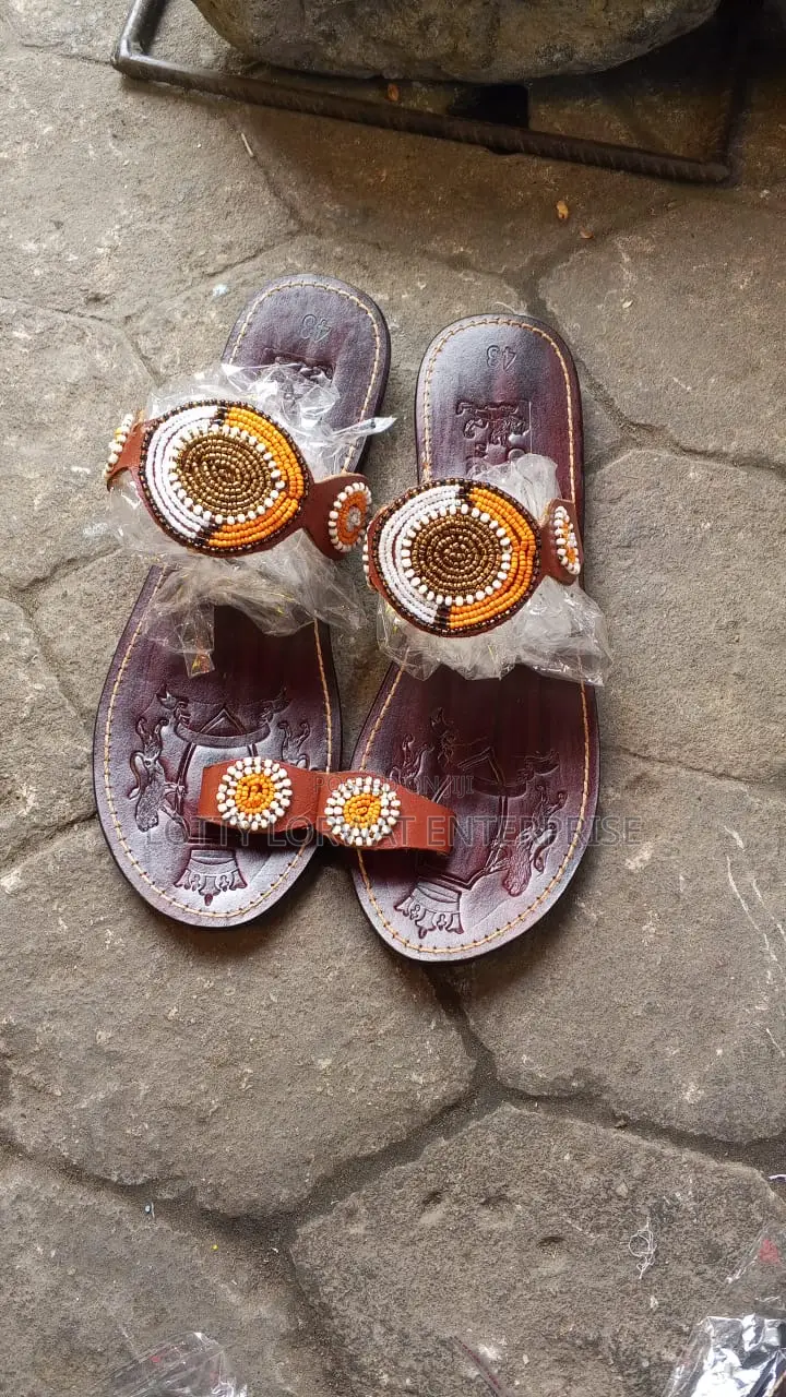 Quality Kenya Beaded Slippers