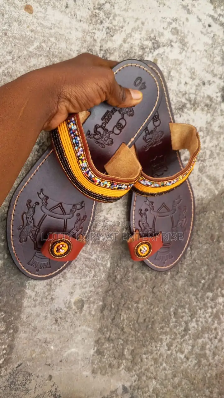 Quality Kenya Beaded Slippers