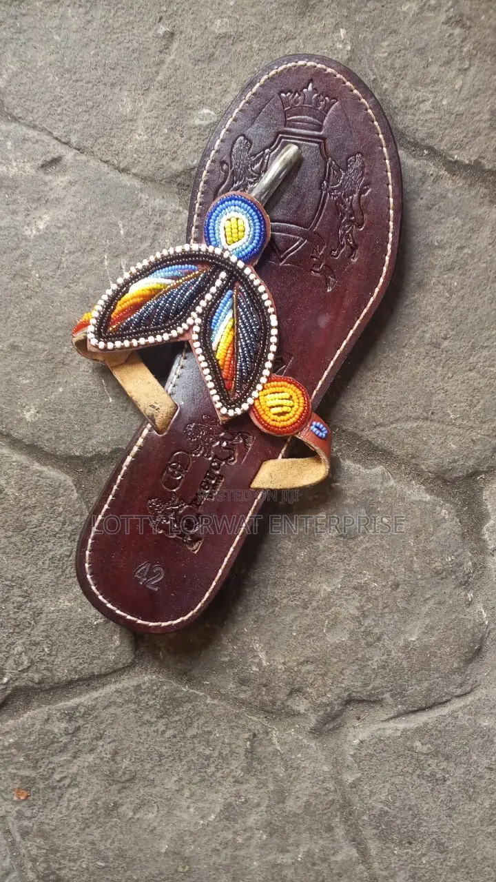 Quality Kenya Beaded Slippers