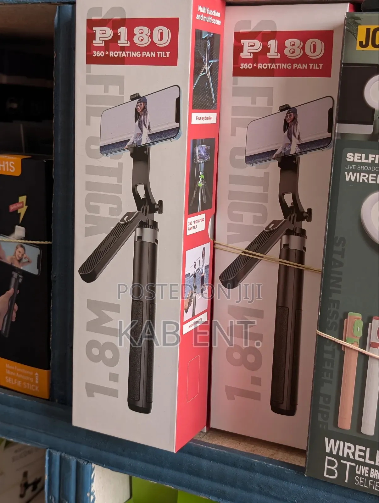 360° Rotating Selfie Stick With a Stand