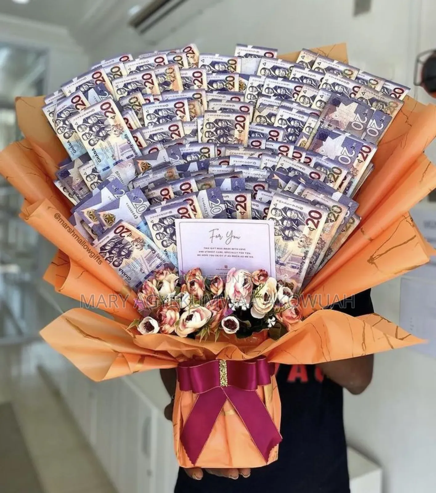 Money Bouquets With Forals