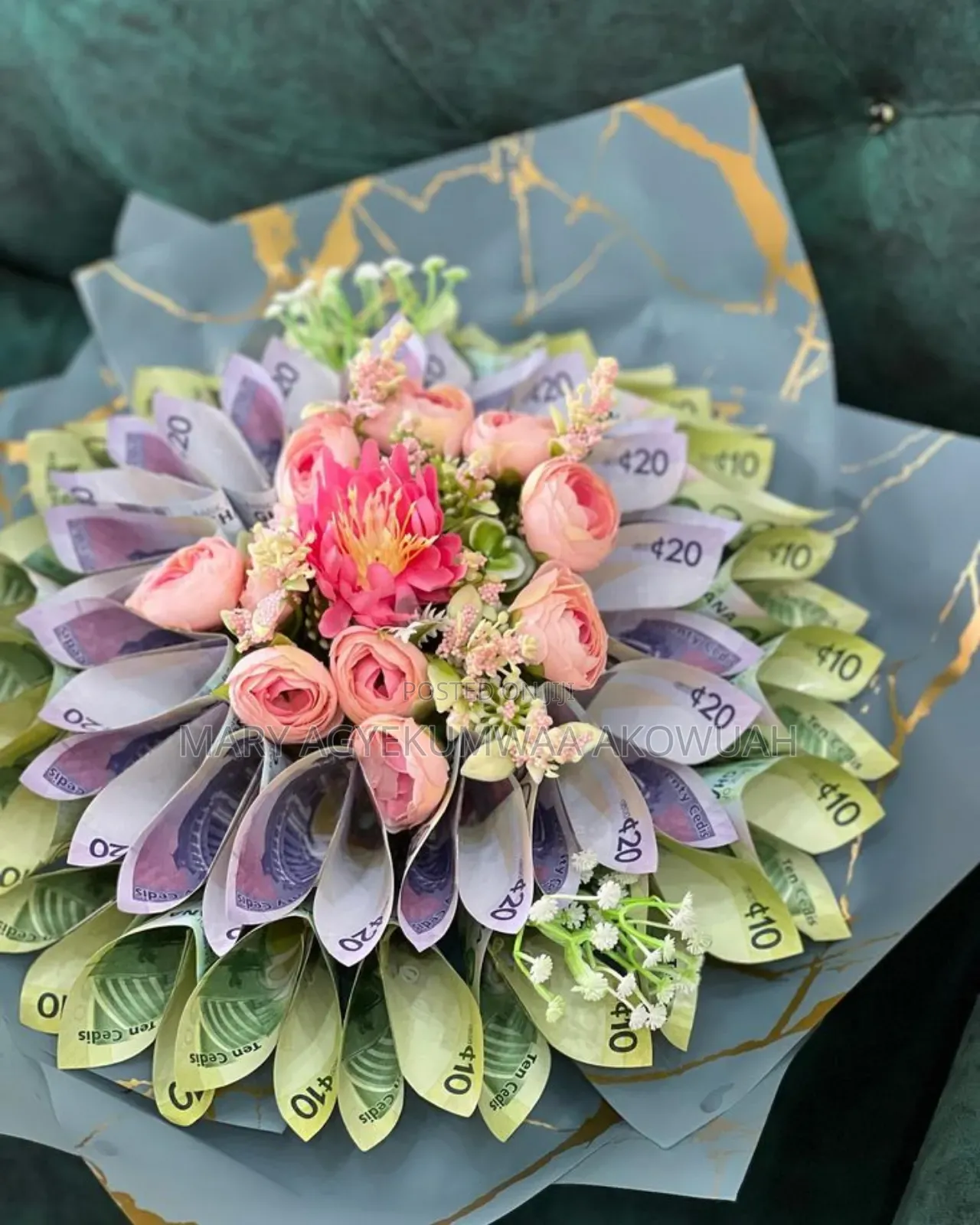 Money Bouquets With Forals