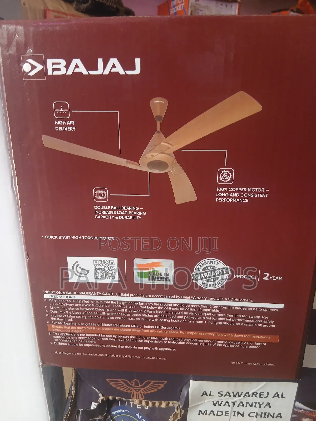 Original Bajaj Euro Ceiling Fan