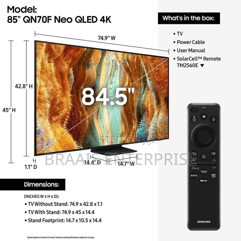 Samsung 85-Inch Neo Qled Smart Television