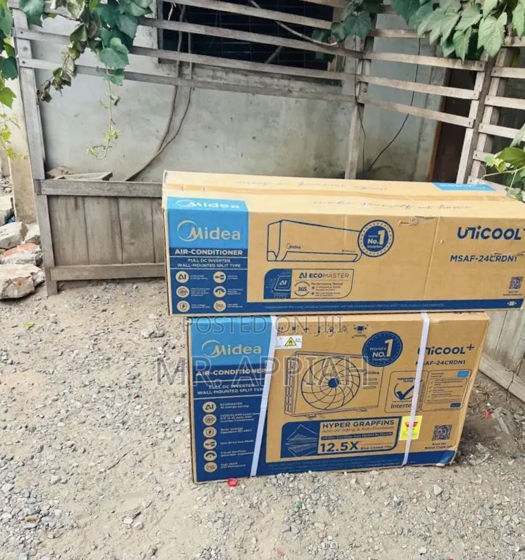 Lovely Design Midea 2.5hp Inverter R32 Gas Ac(White) 