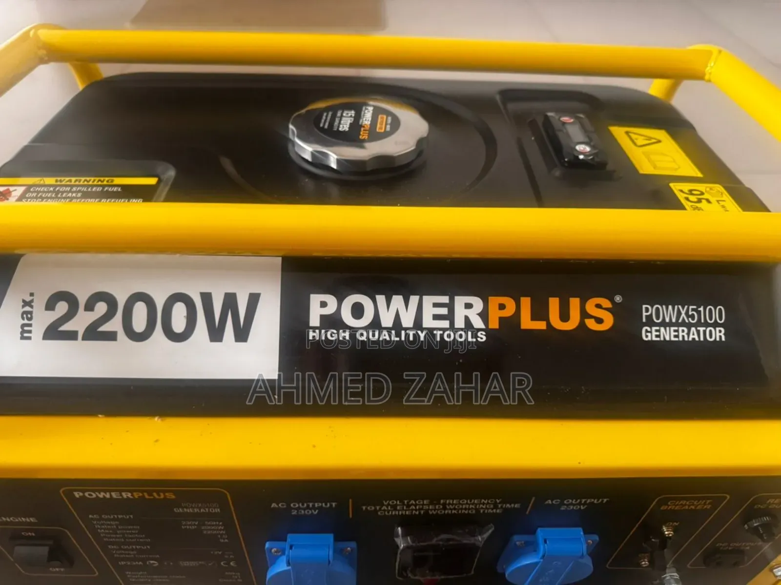 4.7kw/6.5hp (2200w Output) Generator
