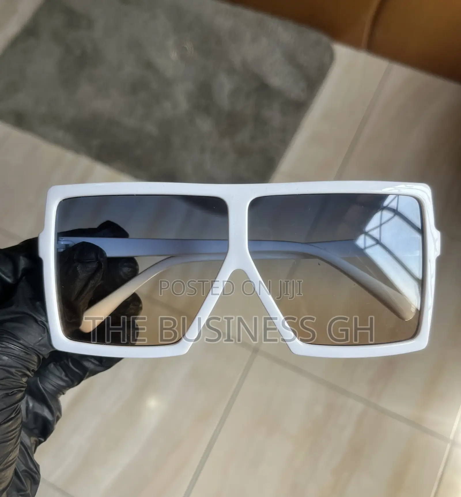 Bold White Sunglasses for Women