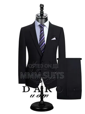 Official Black 2-Piece Men Suit for Office in All Sizes
