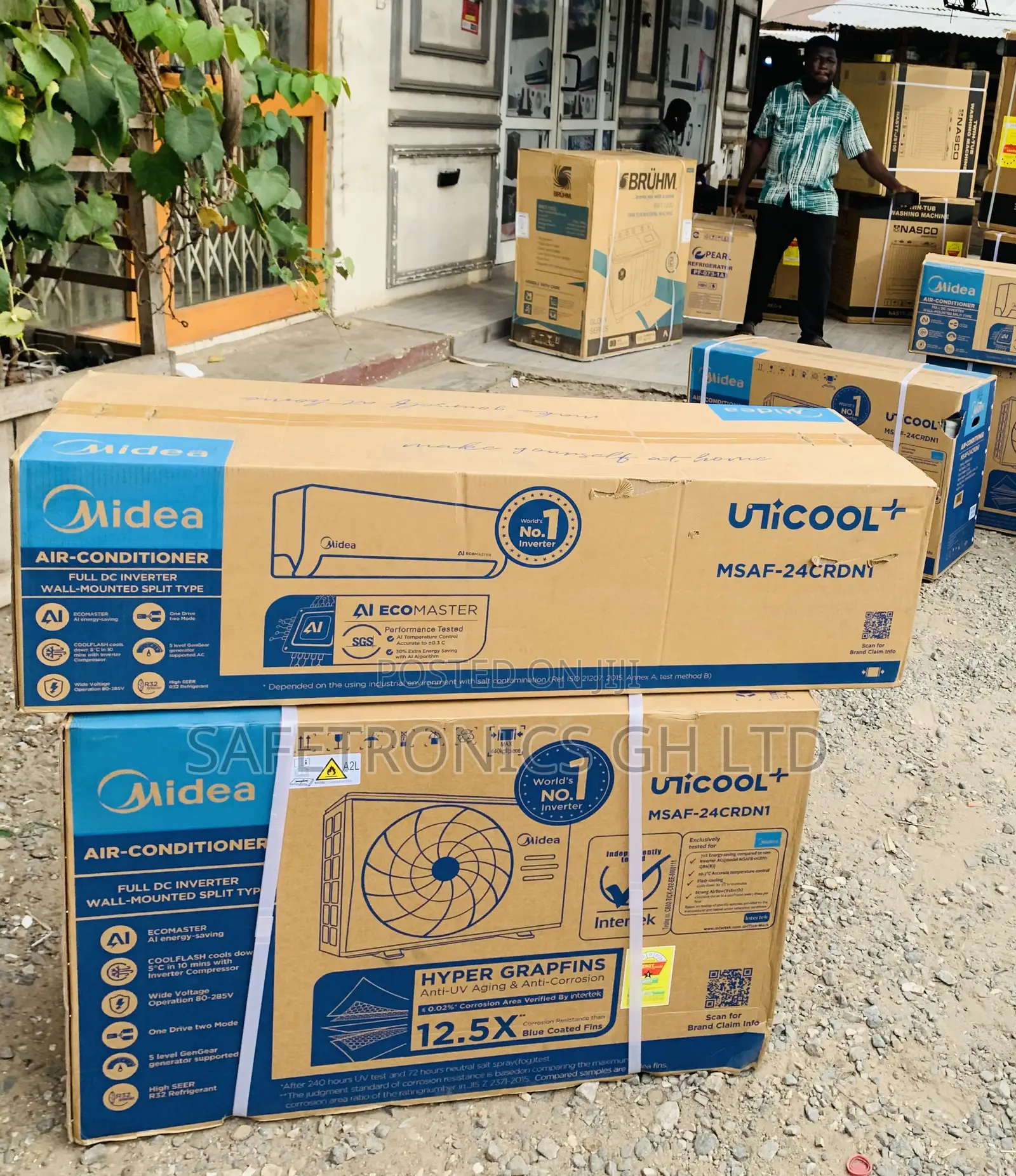 Fresh Sealed New R32 Kenwood Inverter 1.5 Horsepower Midea Ac