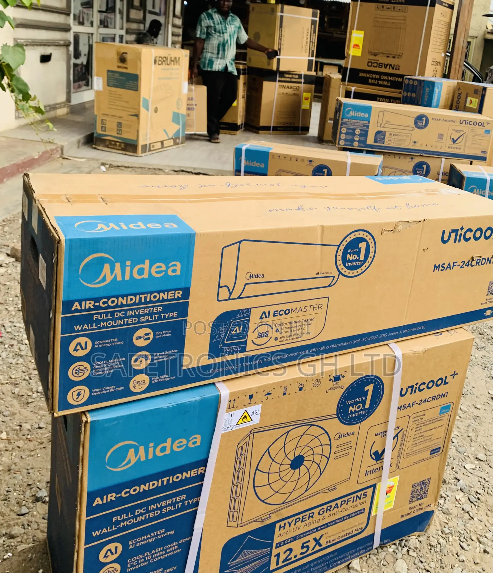 Energy Sufficient 1.5 Horsepower R32 Midea Split Type Inverter Ac