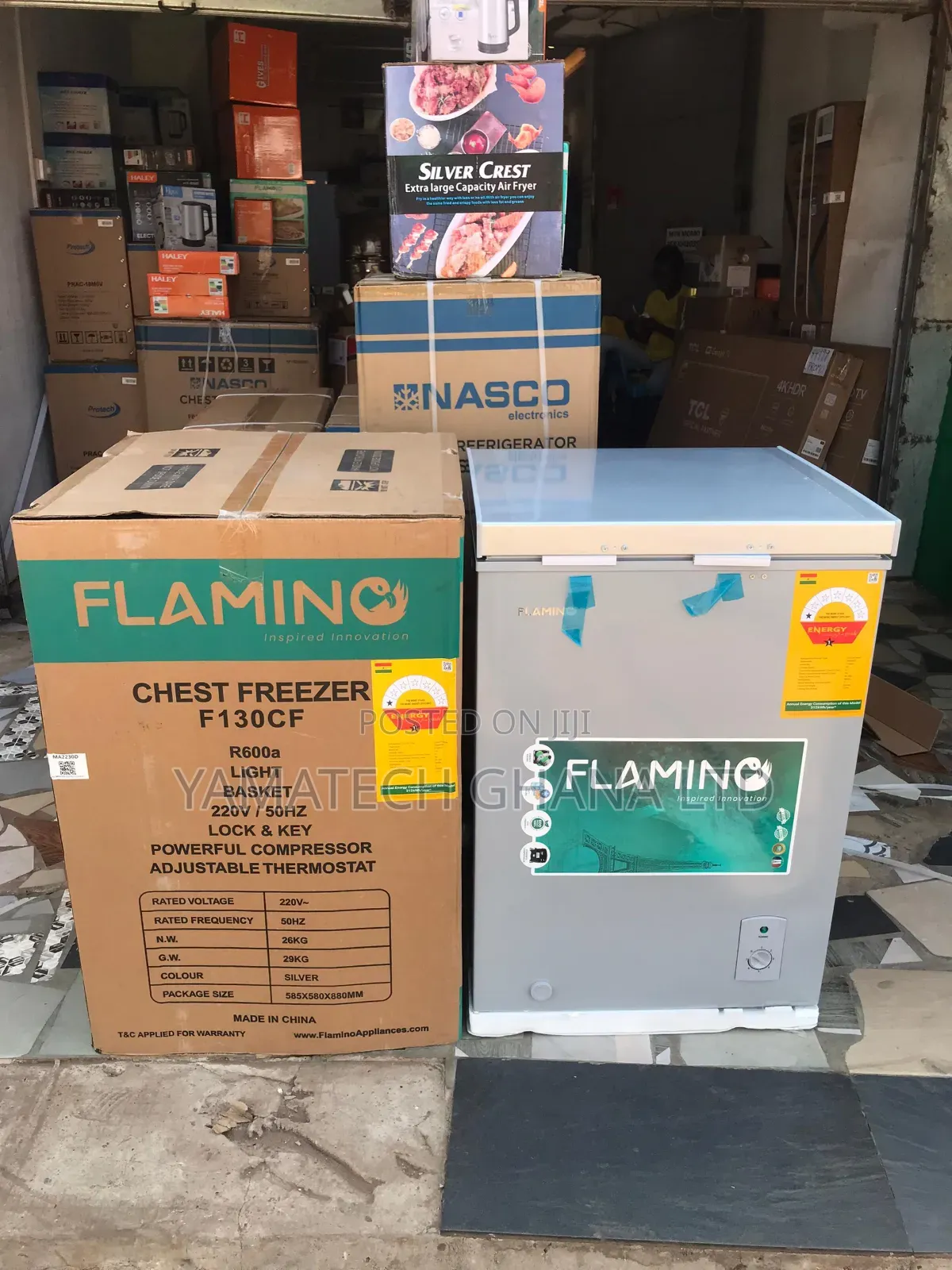 Flamino 96 Litre Chest Freezer With Sliding Glass