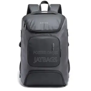 Grey And Black Waterproof Usb Laptop Backpack (Free Delivery)