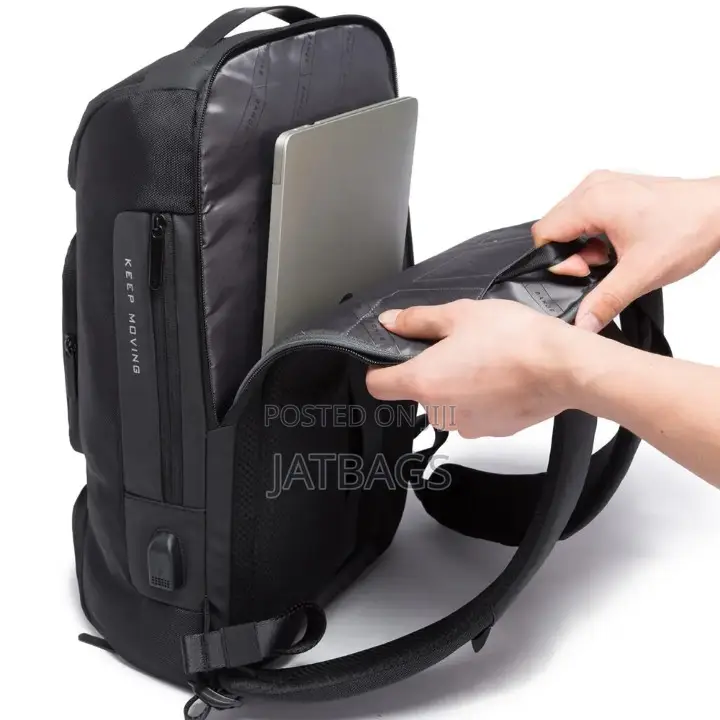 Grey And Black Waterproof Usb Laptop Backpack (Free Delivery)