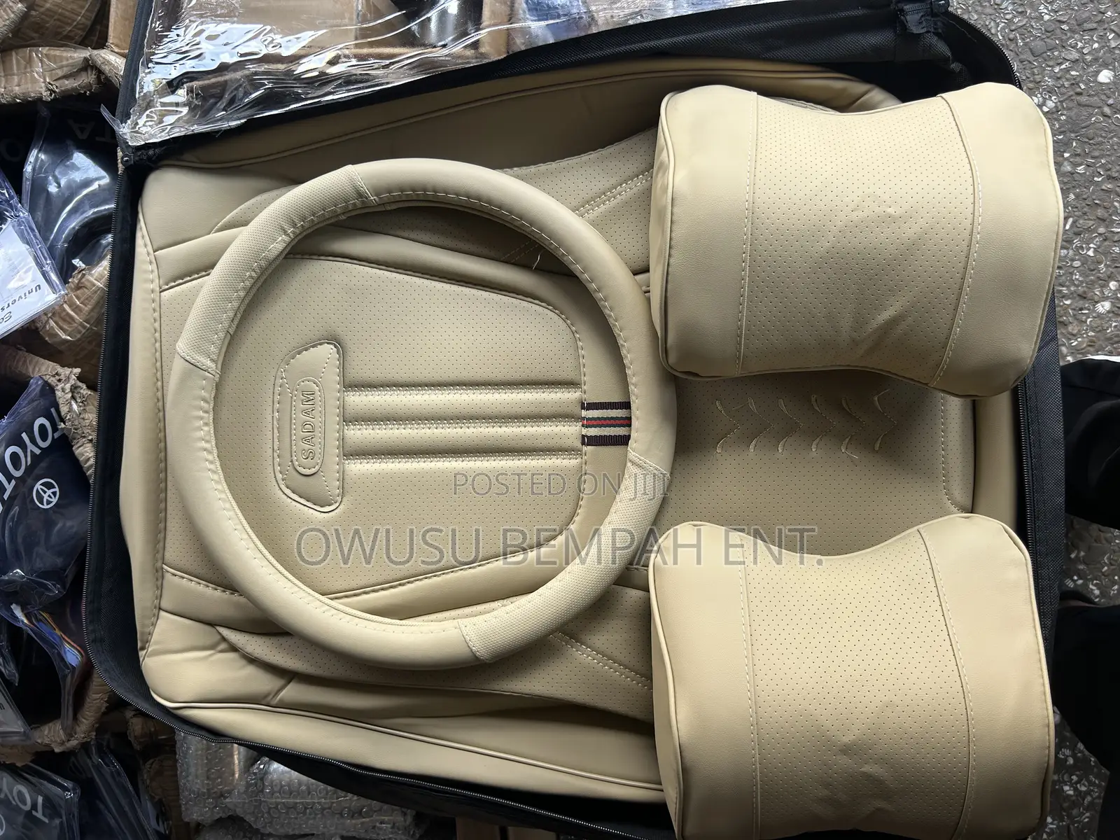 4-d Beige Seat Covers