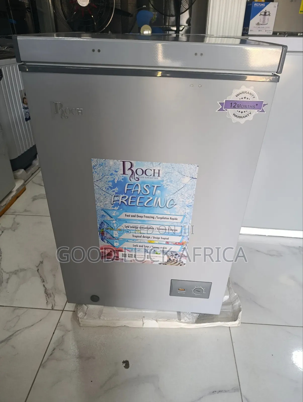 Roch Chest Freezer 100 L (Rcf-120-B)