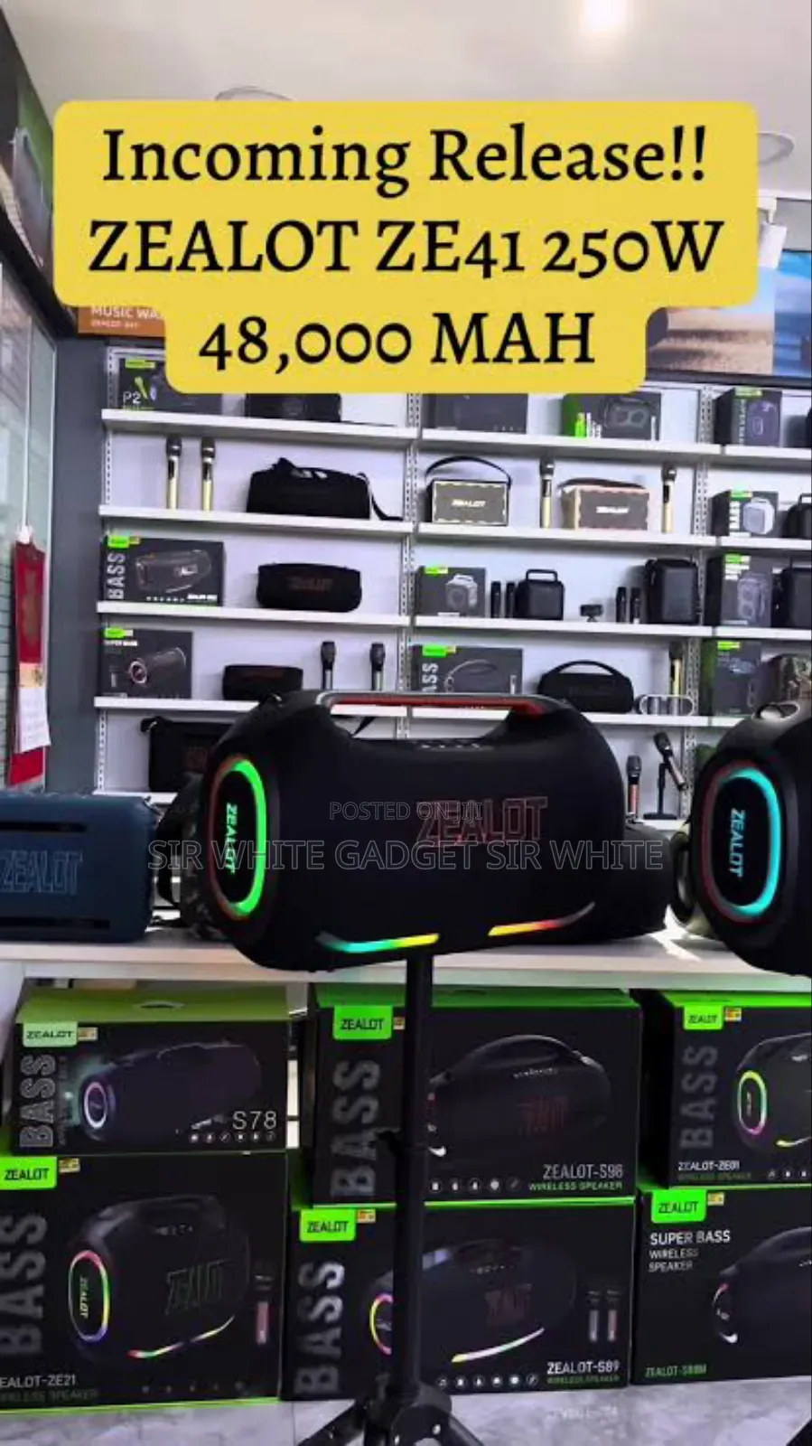 The Zealot Ze41 Is a High Power, 250w.