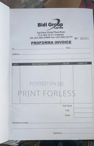 A4 Triplicate Invoice Book