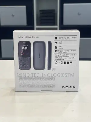 New Nokia 106 Black