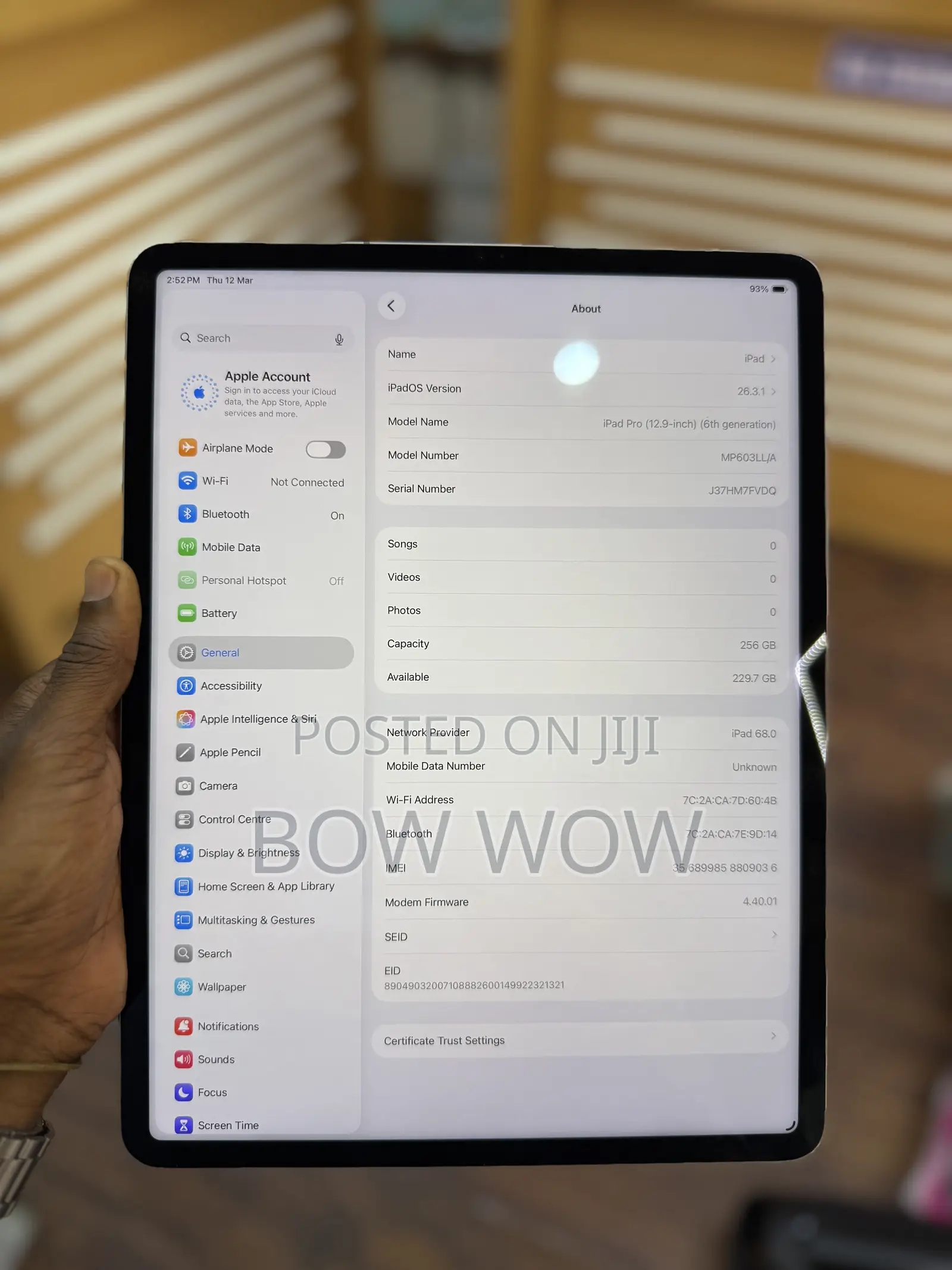 Apple iPad Pro 12.9 (2022) 256 GB Silver