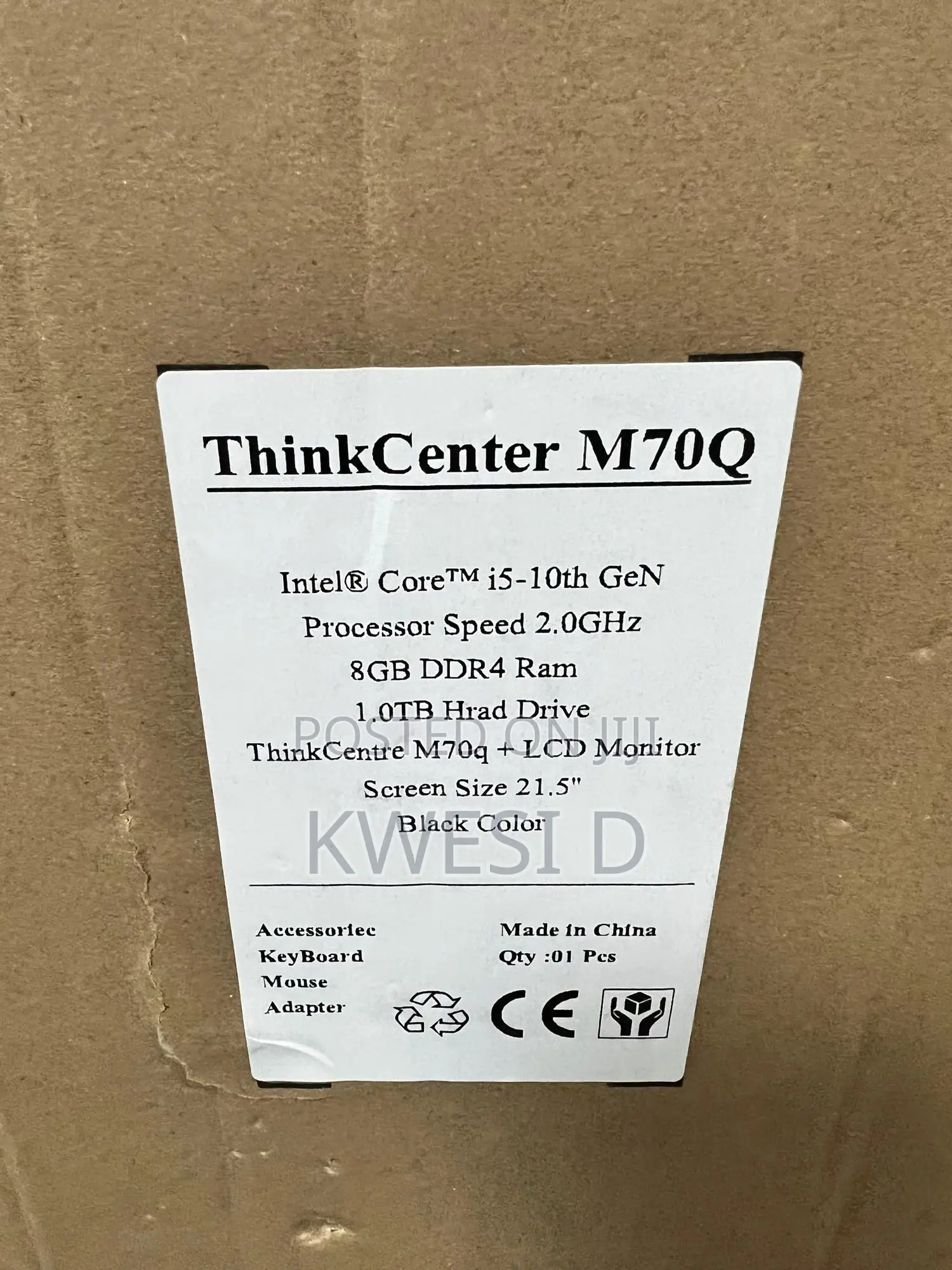 New Desktop Computer Lenovo ThinkCentre M710 Tiny 16GB Intel HDD 1T